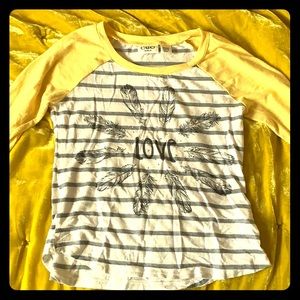 Beautiful feather and love shirt